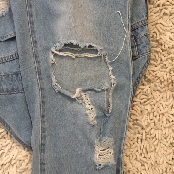 Bluenotes distressed denim overalls small - Picture 5 of 9